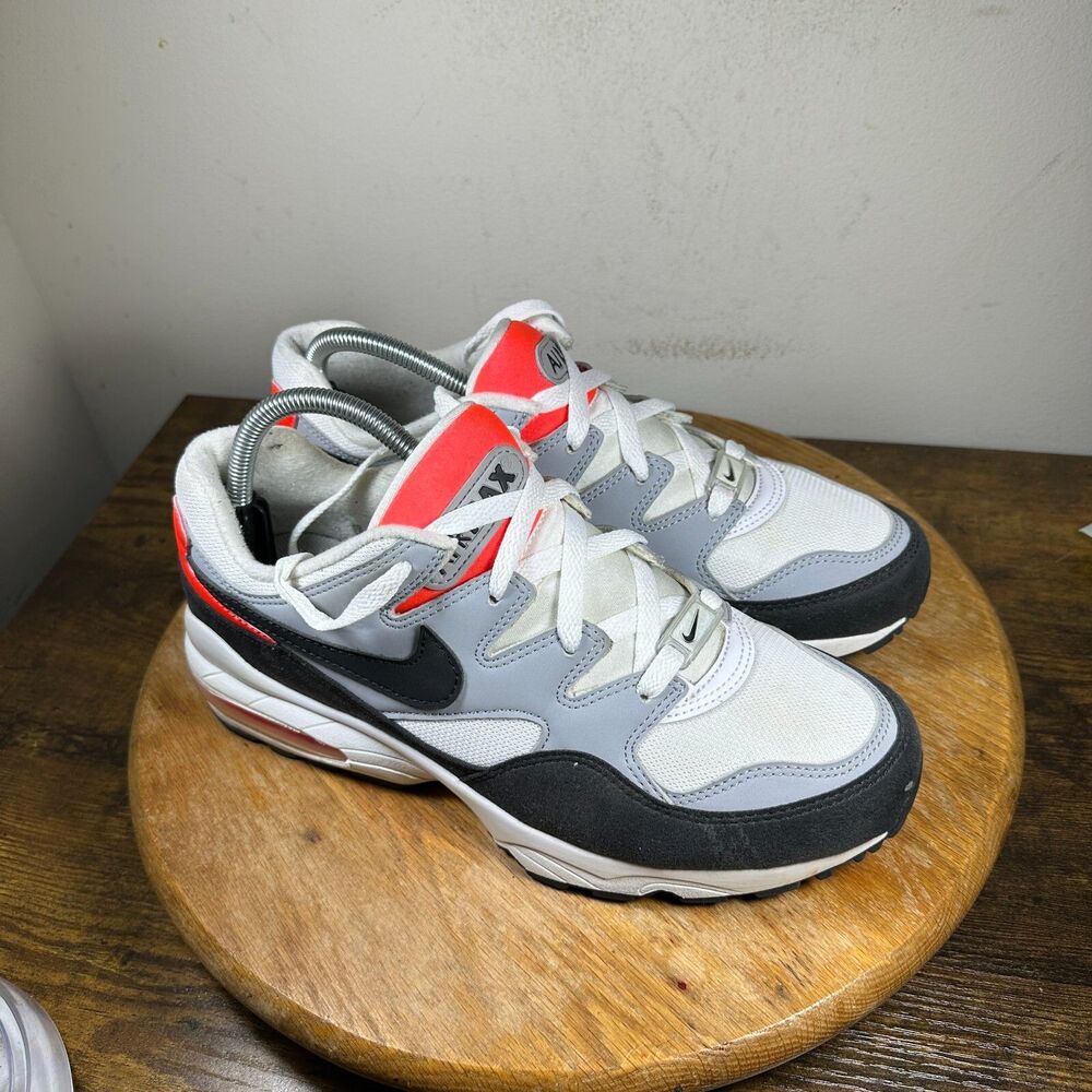 Nike Air Max 94 Wolf Grey Bright Crimson Men's Size 8.5 Shoe 747997-006